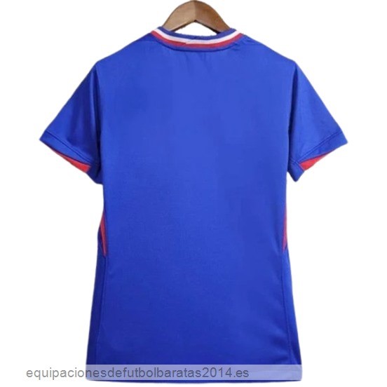 Nuevo 1ª Camiseta Mujer Francia 2024 Azul Baratas